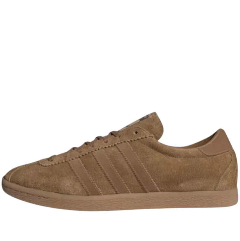 adidas Tan Three-Stripes Low-Top Sneakers
