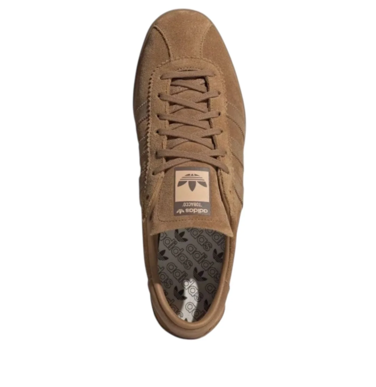 adidas Tan Three-Stripes Low-Top Sneakers