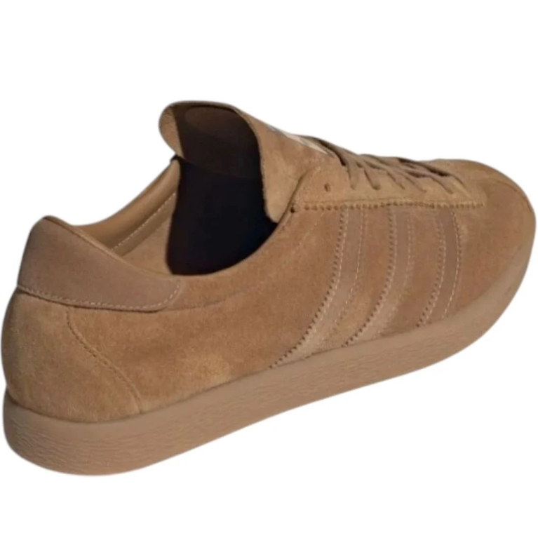 adidas Tan Three-Stripes Low-Top Sneakers