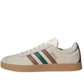 adidas Cream Low-Top Sneakers with Brown and Green Stripes