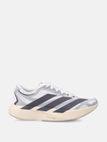 adidas Adizero White and Gray Running Shoes with Black Stripes