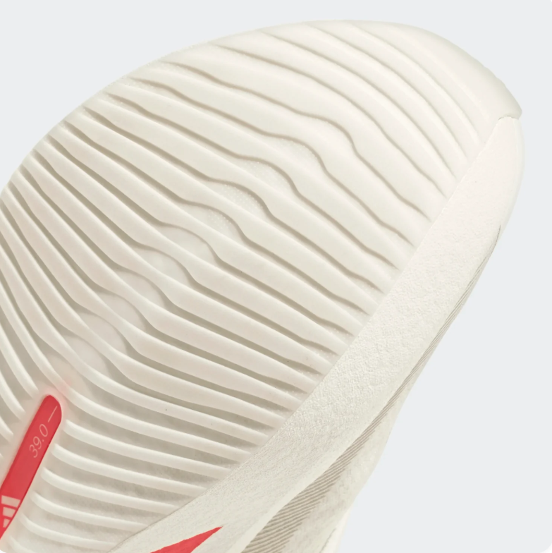 adidas Cream Sneakers with Blue, Green and Red Sole Stripes