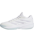 adidas White Sneakers with Sculpted Side Panels and Ice Blue Sole