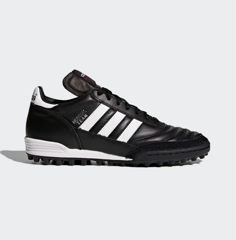 adidas Mundial Team Black and White Turf Soccer Shoes