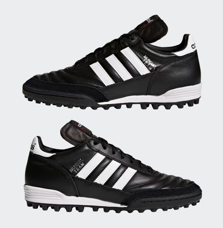 adidas Mundial Team Black and White Turf Soccer Shoes