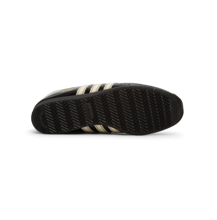 adidas Japan Black Low-Top Sneakers with Cream Stripes