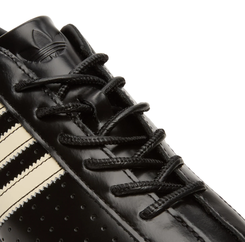 adidas Japan Black Low-Top Sneakers with Cream Stripes