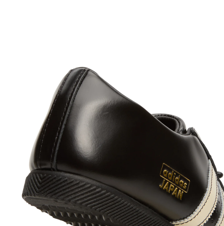adidas Japan Black Low-Top Sneakers with Cream Stripes