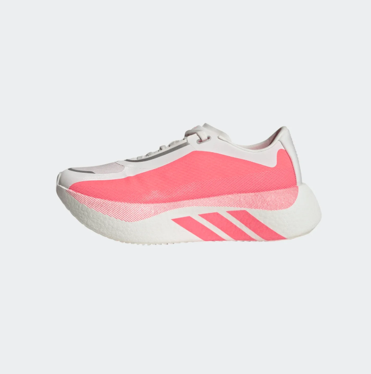 adidas Cream and Coral Pink Sneakers with Sculpted Sole