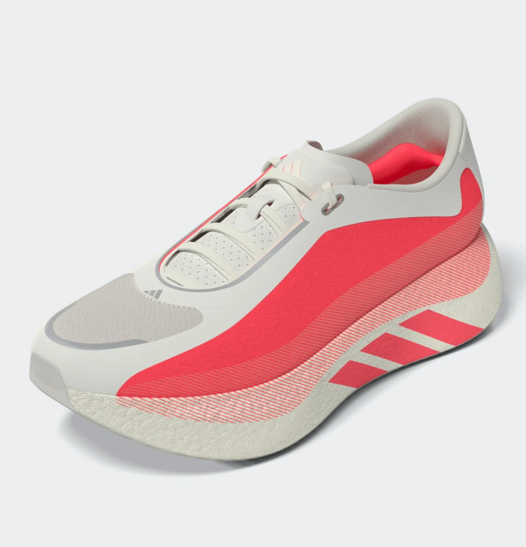 adidas Cream and Coral Pink Sneakers with Sculpted Sole