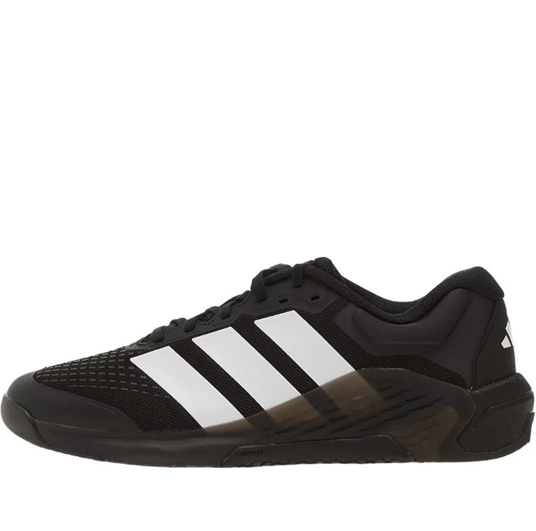 adidas Black Low-Top Sneakers with White Three-Stripes