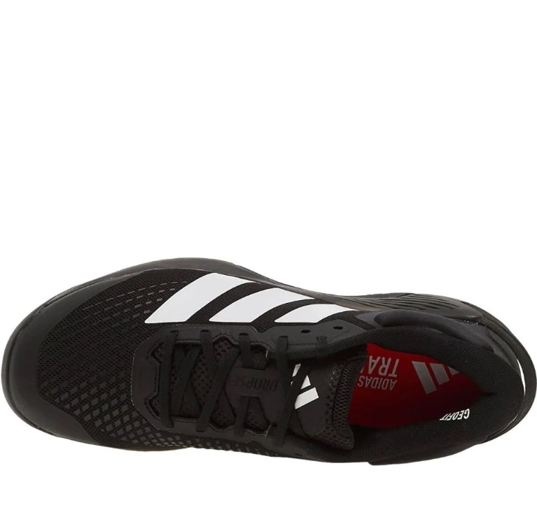 adidas Black Low-Top Sneakers with White Three-Stripes