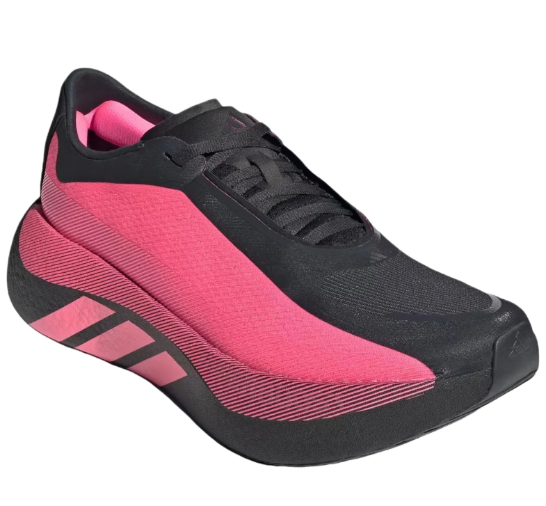 adidas Black and Hot Pink Sneakers with Sculpted Sole