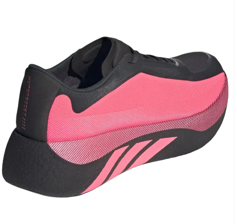 adidas Black and Hot Pink Sneakers with Sculpted Sole