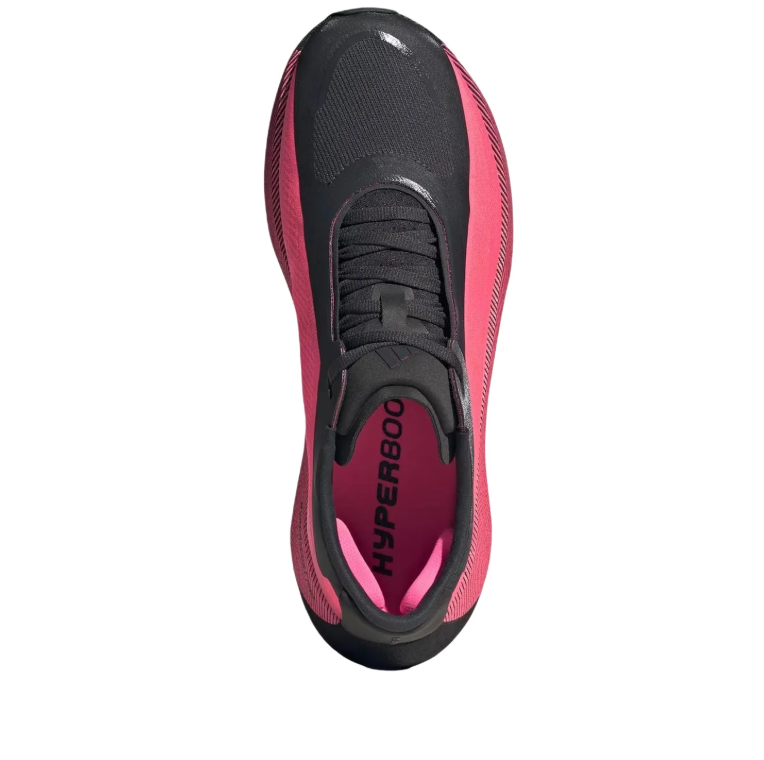 adidas Black and Hot Pink Sneakers with Sculpted Sole