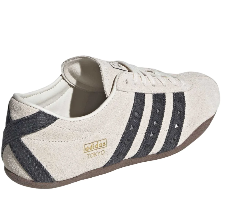 adidas Tokyo Cream and Black Low-Profile Sneakers