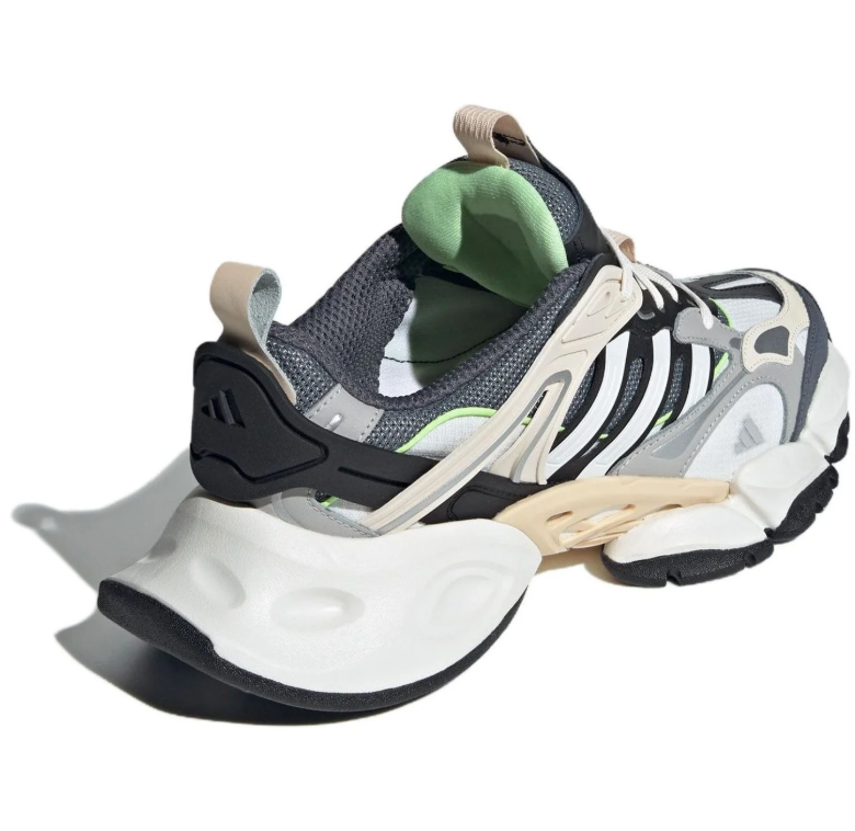 adidas Gray and Cream Chunky Sneakers with Mint Green Accents