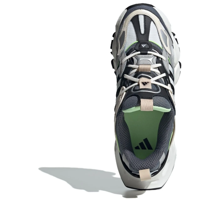 adidas Gray and Cream Chunky Sneakers with Mint Green Accents