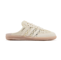 adidas Samba Cream Woven Mules with Blush Sole