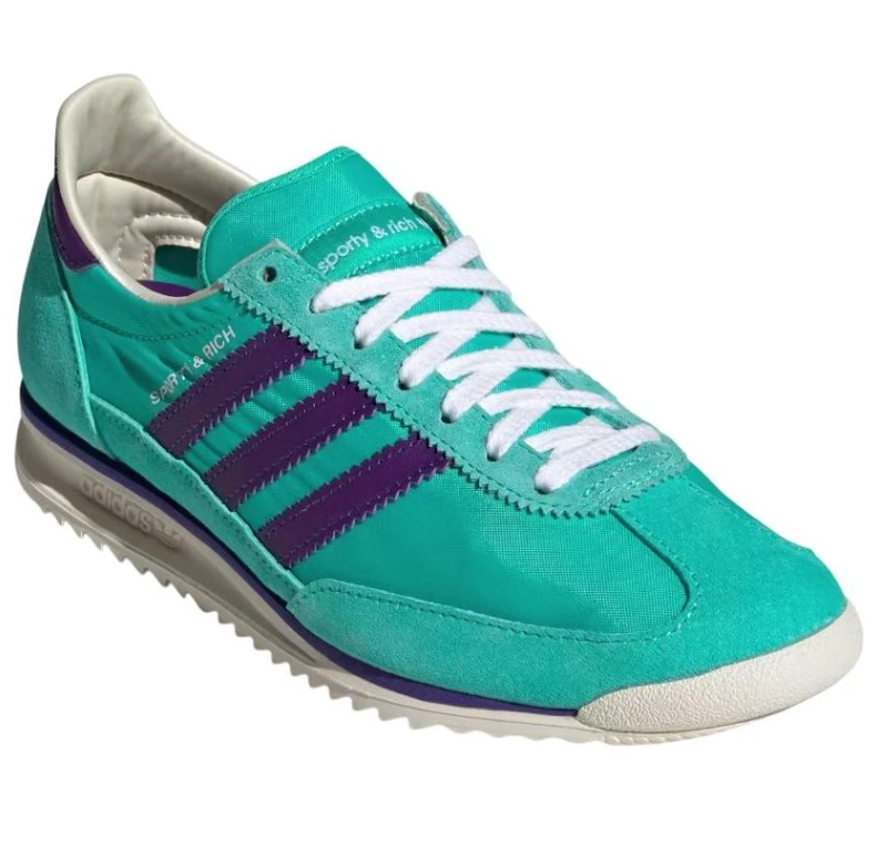 adidas Sporty & Rich Teal and Purple Low-Top Sneakers