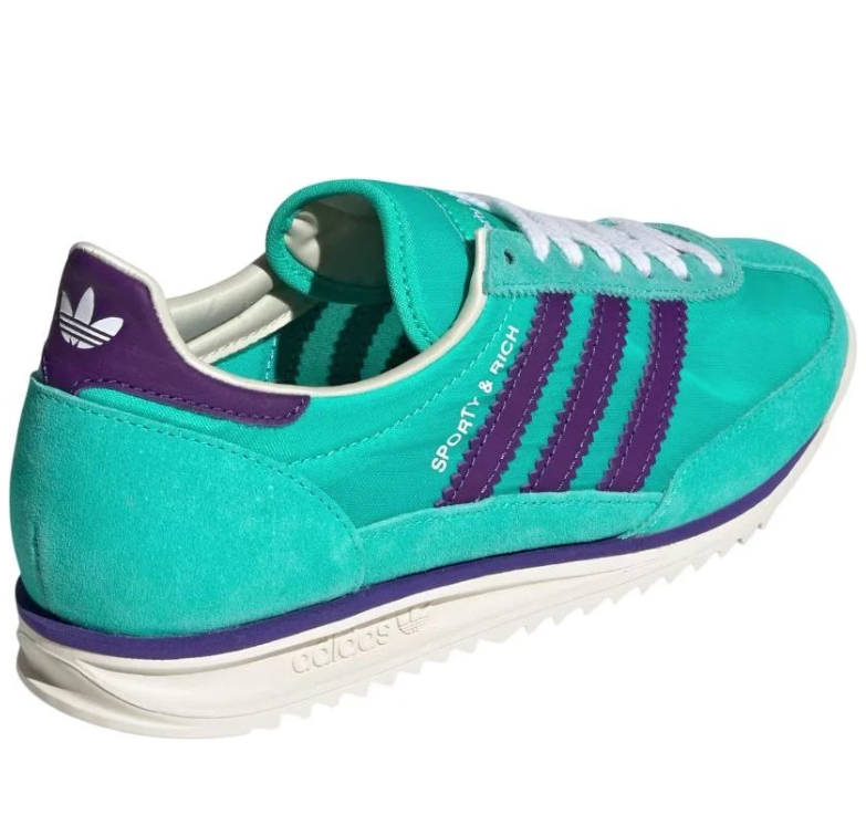 adidas Sporty & Rich Teal and Purple Low-Top Sneakers