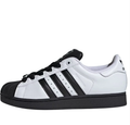 adidas Superstar White and Black Shell-Toe Sneakers
