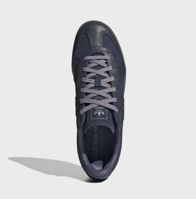 adidas Dark Navy Low-Top Sneakers with Gray Laces