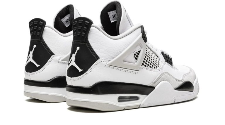 Air Jordan White and Gray Sneakers with Black Accents