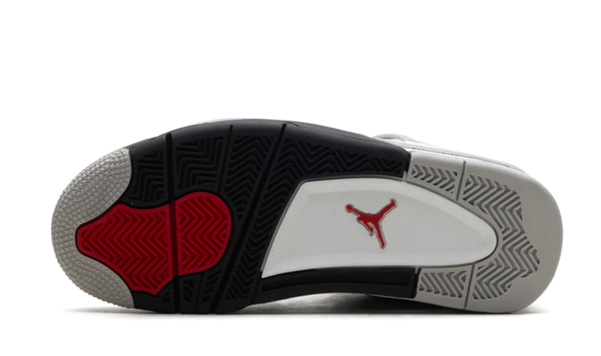 Air Jordan White Sneakers with Speckled Gray and Black Accents