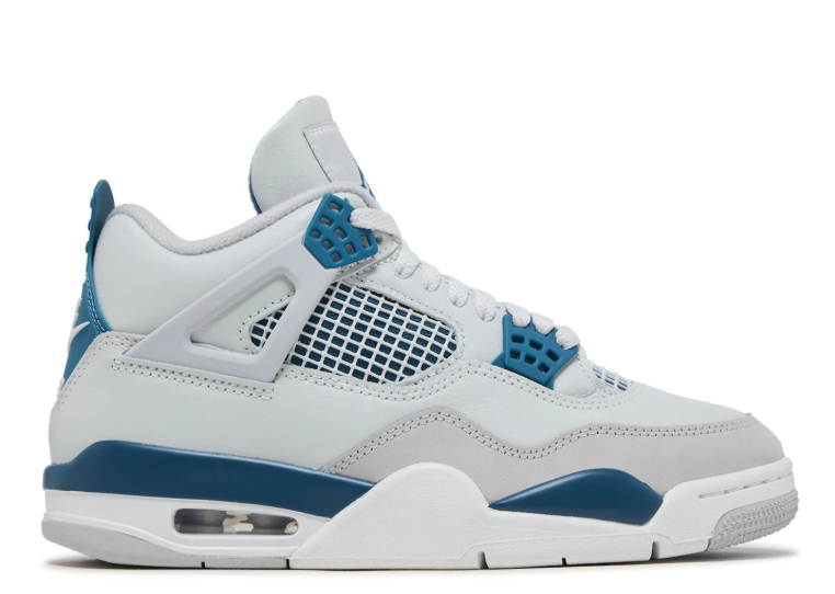 Air Jordan White and Light Gray Sneakers with Teal Blue Accents