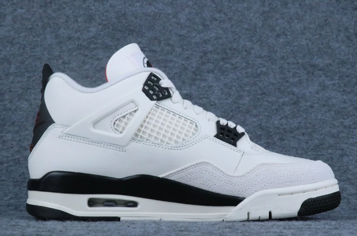 Air Jordan White and Black Sneakers with Red Flight Club Detailing
