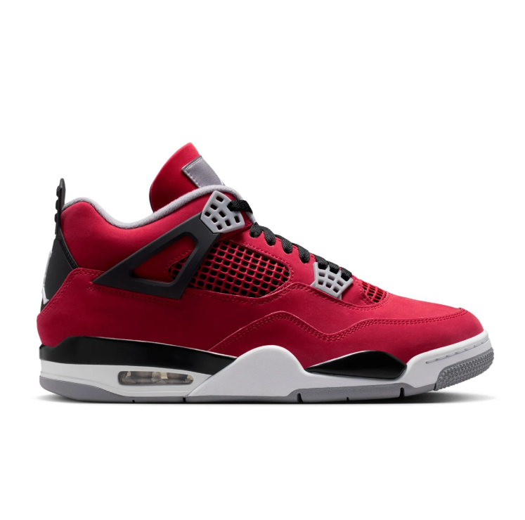 Air Jordan Red Sneakers with Black and Gray Accents