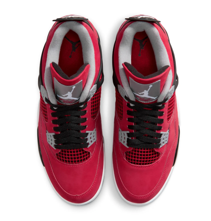 Air Jordan Red Sneakers with Black and Gray Accents