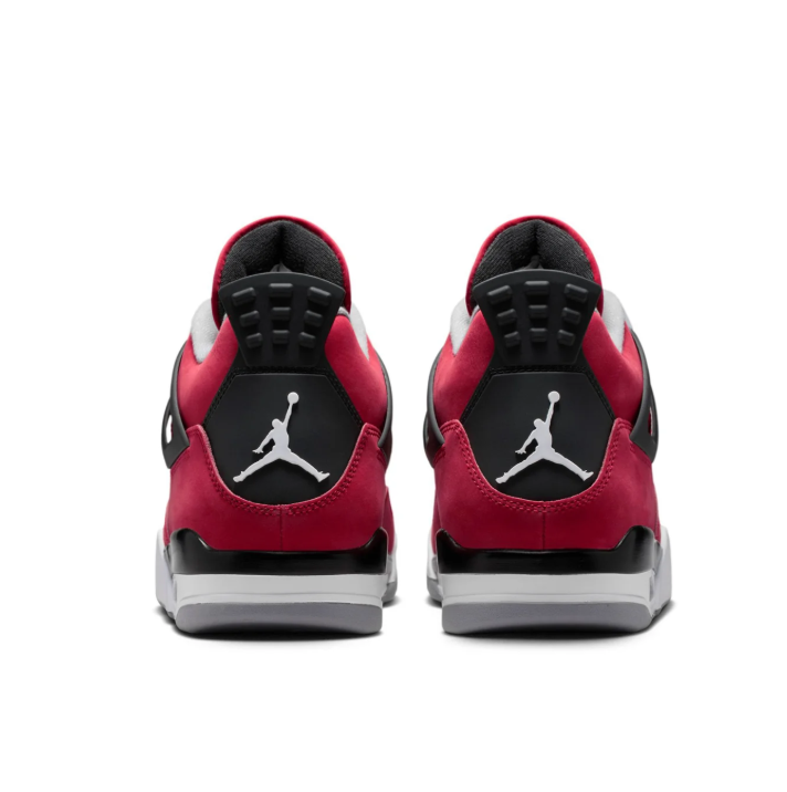 Air Jordan Red Sneakers with Black and Gray Accents