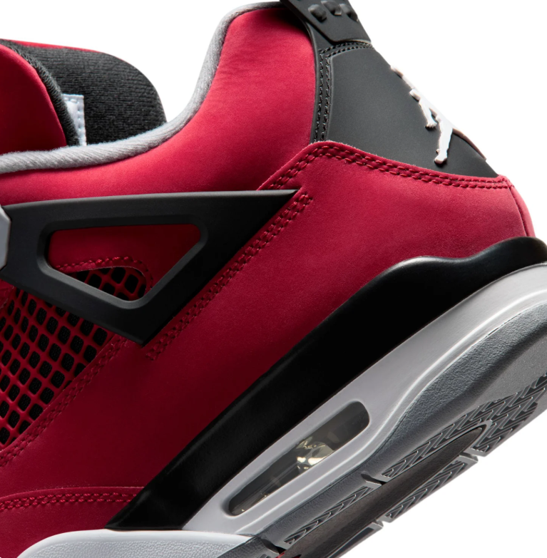 Air Jordan Red Sneakers with Black and Gray Accents