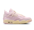 Air Jordan Pale Pink Sneakers with Cream Laces and Yellow Midsole