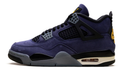 Air Jordan Deep Purple Sneakers with Gray and Yellow Accents