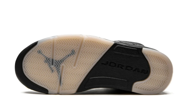 Air Jordan Black and Charcoal High-Top Sneakers with Contrast Stitching