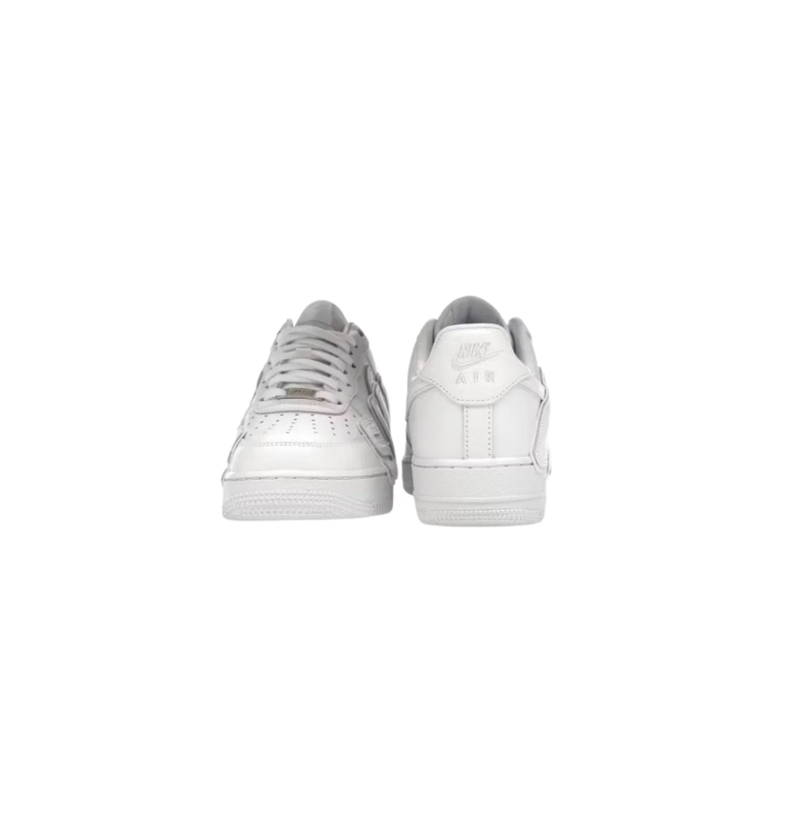 White Low-Top Sneakers with Oversized AIR Lettering