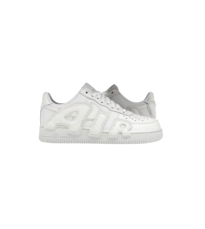 White Low-Top Sneakers with Oversized AIR Lettering
