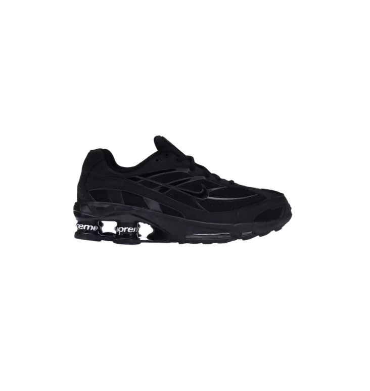 Nike Black Sneakers with Supreme Heel Detailing