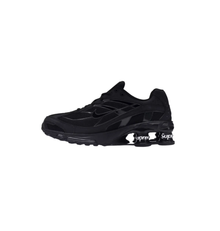 Nike Black Sneakers with Supreme Heel Detailing