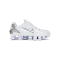 Nike White and Silver Sneakers with Sculpted Sole Columns
