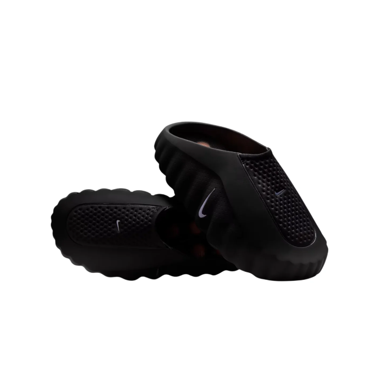Nike Black Slip-On Mules with Orange Outsole Pods