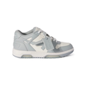 Off-White Gray and Cream Low-Top Sneakers with Arrow Logo