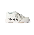Off-White White Low-Top Sneakers with FOR WALKING Graphic
