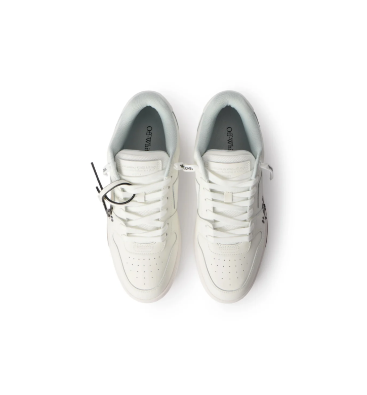 Off-White White Low-Top Sneakers with FOR WALKING Graphic
