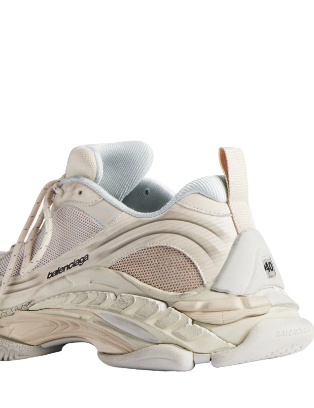 Balenciaga Cream and Beige Sneakers with Sculpted Chunky Sole
