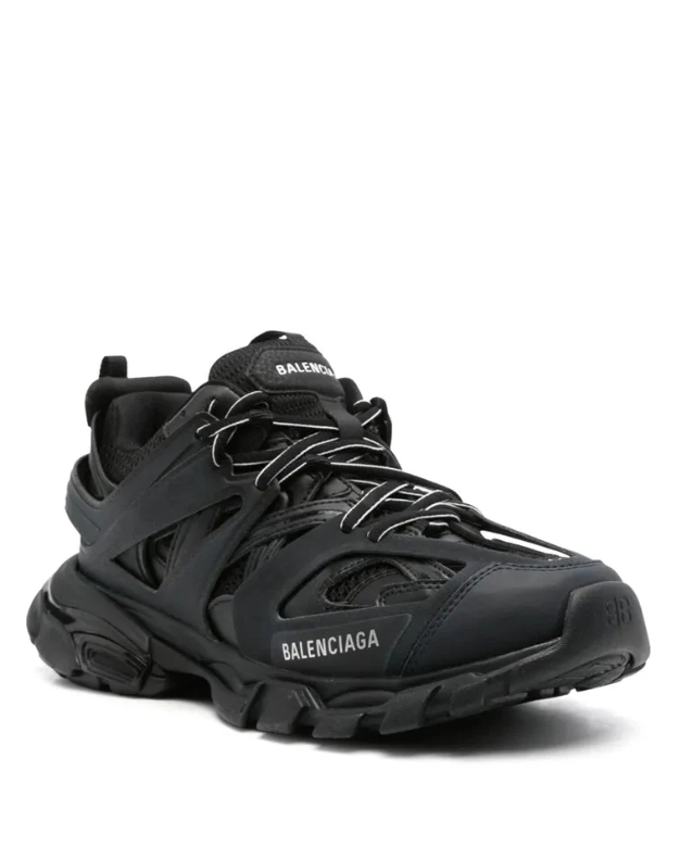 Balenciaga Track Black Sneakers with Layered Cage Overlays