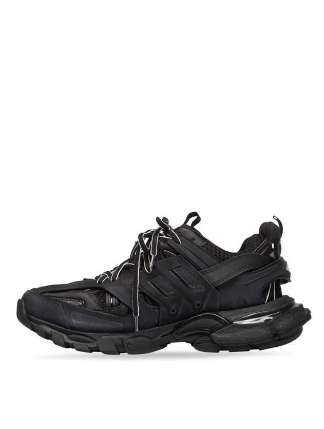 Balenciaga Track Black Sneakers with Layered Cage Overlays